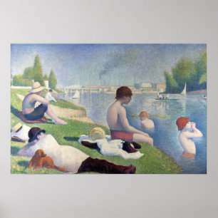 Georges Seurat - Bathers at Asnieres Poster