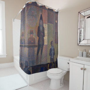 Georges Seurat - Circus Sideshow Shower Curtain