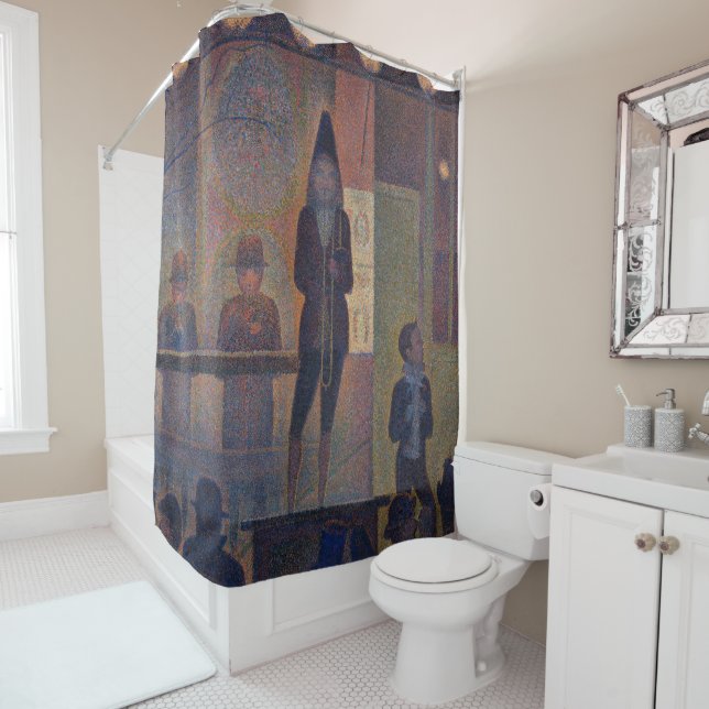 Georges Seurat - Circus Slideshow Shower Curtain (In Situ)