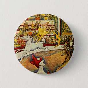 Georges Seurat - Der Zirkus - Circus 6 Cm Round Badge