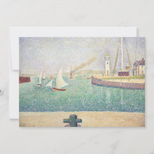 Georges Seurat - Entrance of the Port of Honfleur  Invitation