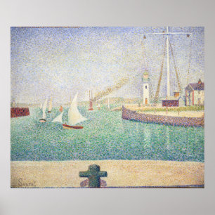Georges Seurat - Entrance of the Port of Honfleur Poster