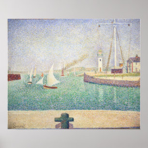 Georges Seurat - Entrance of the Port of Honfleur Poster