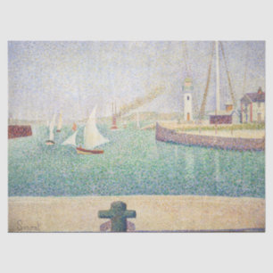 Georges Seurat - Entrance of the Port of Honfleur Tissue Paper