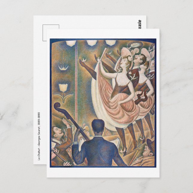 Georges Seurat - Le Chahut Postcard (Front/Back)