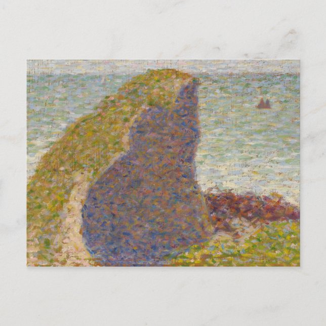 Georges Seurat - Study for Le Bec du Hoc Postcard (Front)