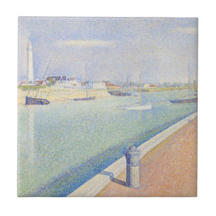 Georges Seurat - The Channel of Gravelines Ceramic Tile
