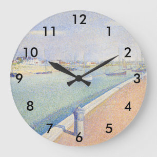 Georges Seurat - The Channel of Gravelines Large Clock