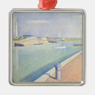 Georges Seurat - The Channel of Gravelines Metal Ornament