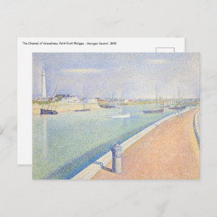 Georges Seurat - The Channel of Gravelines Postcard