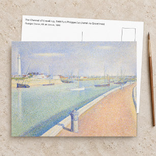 Georges Seurat - The Channel of Gravelines Postcard