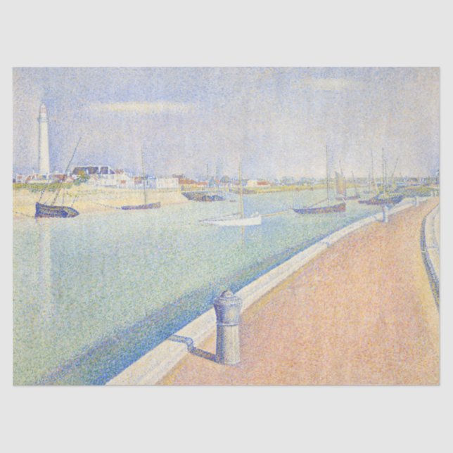 Georges Seurat - The Channel of Gravelines Tissue Paper (Front)