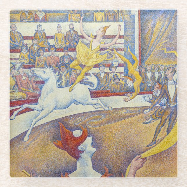 Georges Seurat - The Circus Glass Coaster (Front)