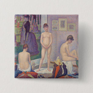 Georges Seurat - The Models 15 Cm Square Badge