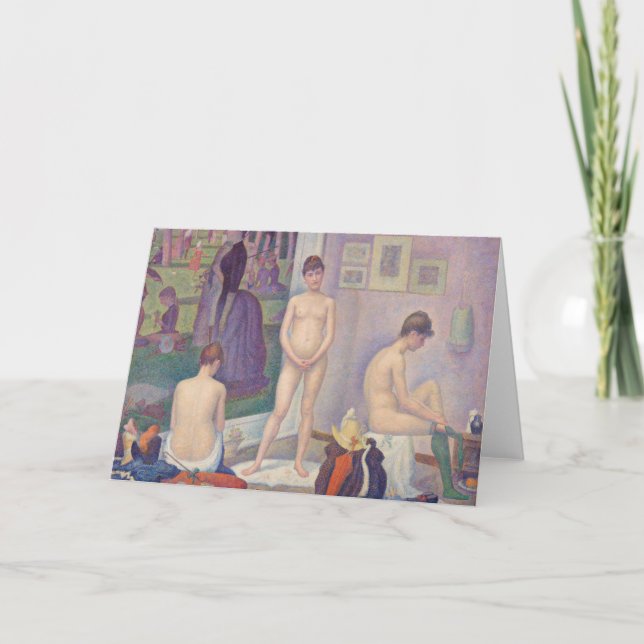 Georges Seurat - The Models Card (Front)