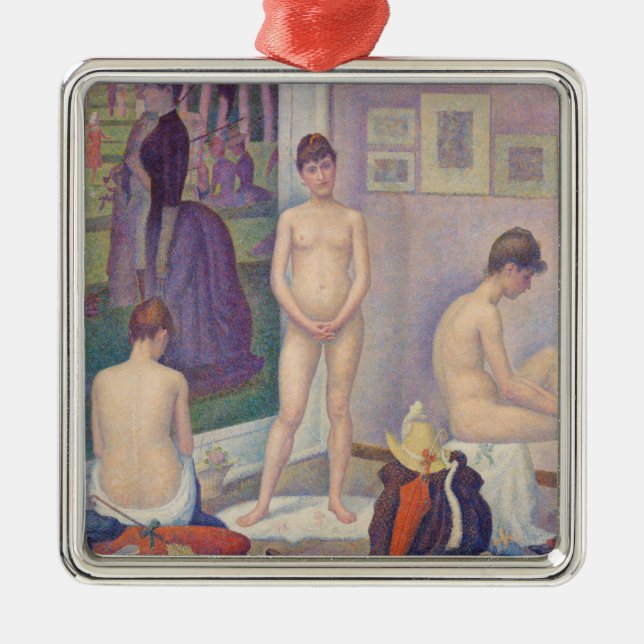 Georges Seurat - The Models Metal Ornament (Front)