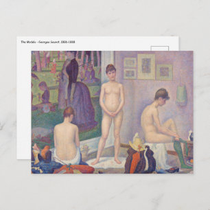 Georges Seurat - The Models Postcard