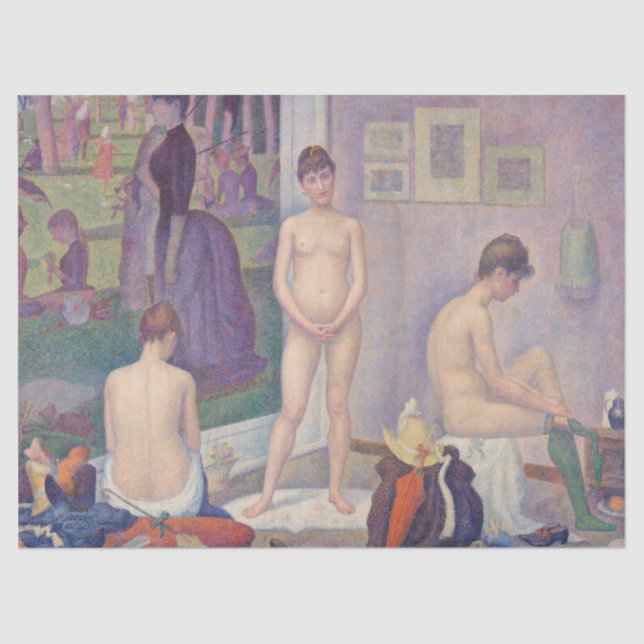 Georges Seurat - The Models Tissue Paper (Front)