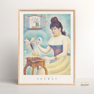 Georges Seurat Young Woman Powdering Herself Art Poster