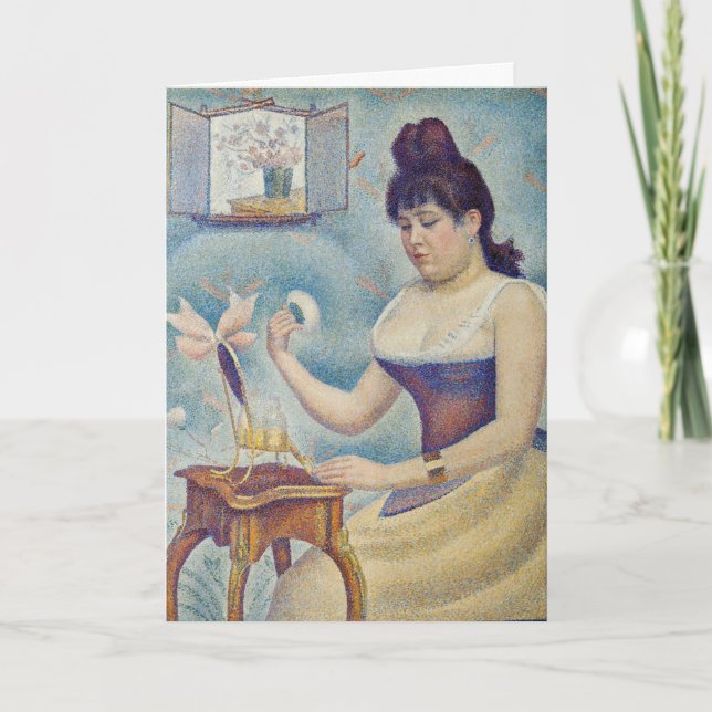 Georges Seurat - Young Woman Powdering Herself Card (Front)