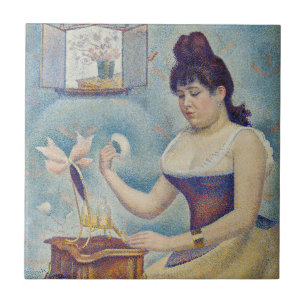 Georges Seurat - Young Woman Powdering Herself Ceramic Tile