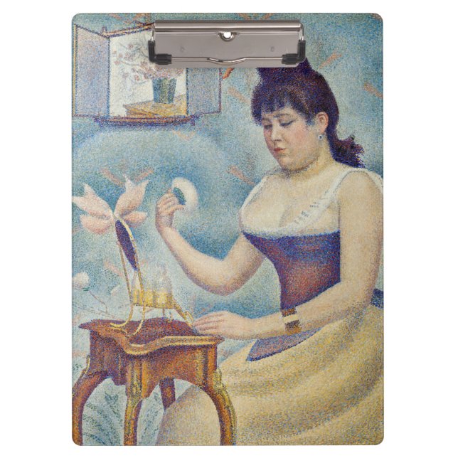 Georges Seurat - Young Woman Powdering Herself Clipboard (Front)