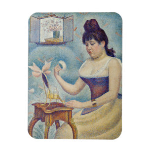 Georges Seurat - Young Woman Powdering Herself Magnet