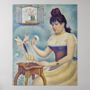 Georges Seurat - Young Woman Powdering Herself Poster