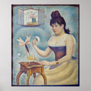 Georges Seurat - Young Woman Powdering Herself Poster