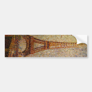 Georges Seurat's Painting: The Eiffel Tower (1889) Bumper Sticker