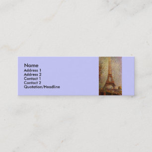 Georges Seurat's Painting: The Eiffel Tower (1889) Mini Business Card