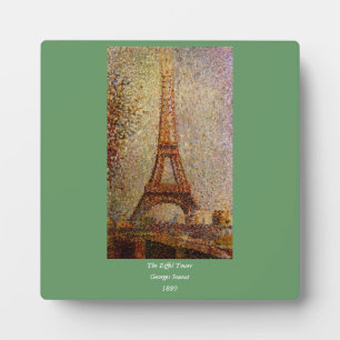 Georges Seurat's Painting: The Eiffel Tower (1889) Plaque