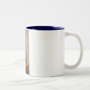 Georges Seurat's Painting: The Eiffel Tower (1889) Two-Tone Coffee Mug