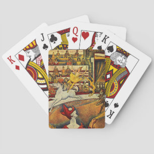 Georges Seurat's The Circus (1891) - Clown & Rider Playing Cards