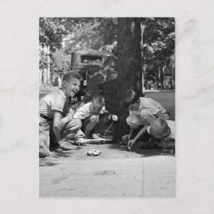 Georgetown Boys, 1930s Postcard