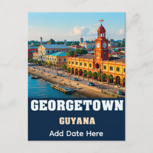 Georgetown Colonial Waterfront and Guyanese Herita Postcard