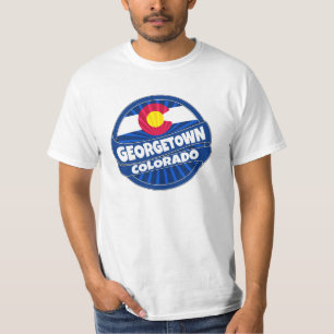 Georgetown Colorado flag burst tshirt