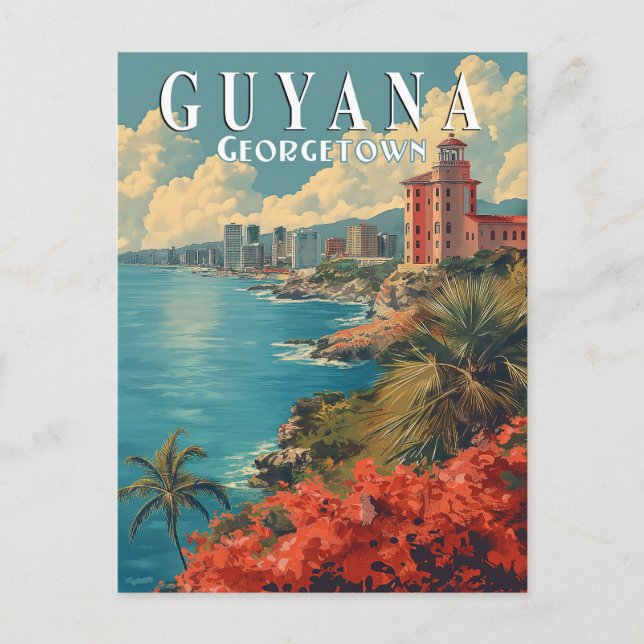 Georgetown, Guyana Postcard (Front)