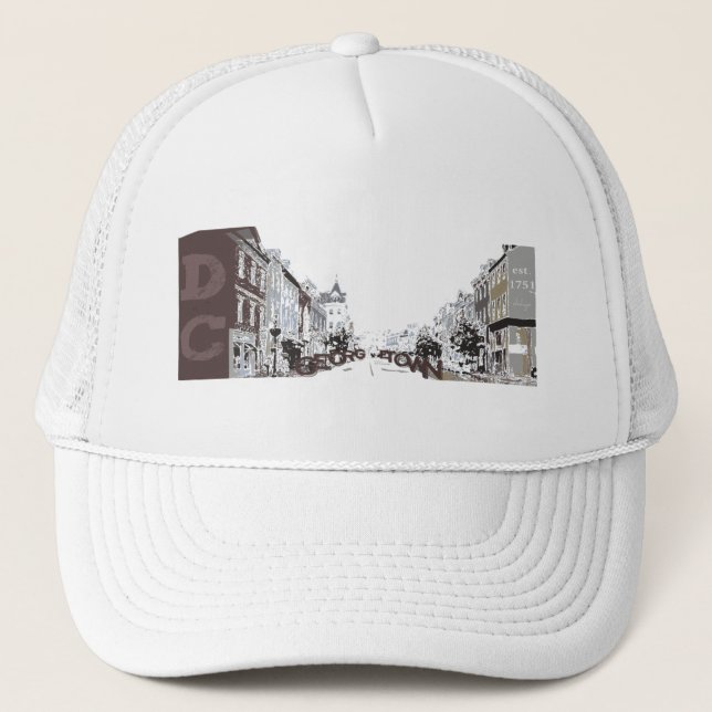 GEORGETOWN IN WASHINGTON, DC TRUCKER HAT (Front)