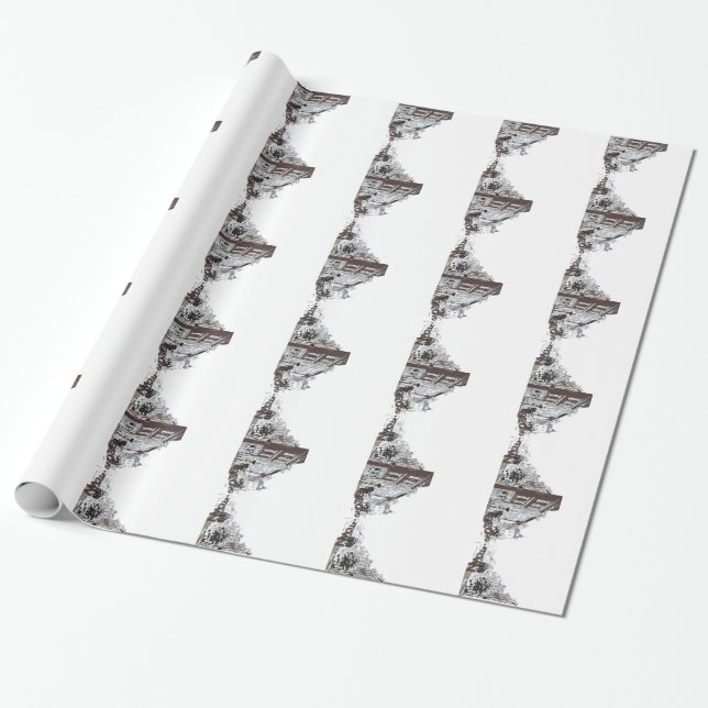 GEORGETOWN IN WASHINGTON, DC WRAPPING PAPER (Unrolled)