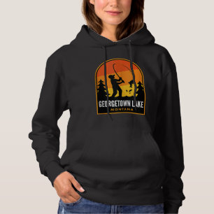 Georgetown Lake Montana Fishing Hoodie
