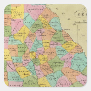 Georgia 10 square sticker