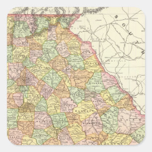 Georgia 2 square sticker