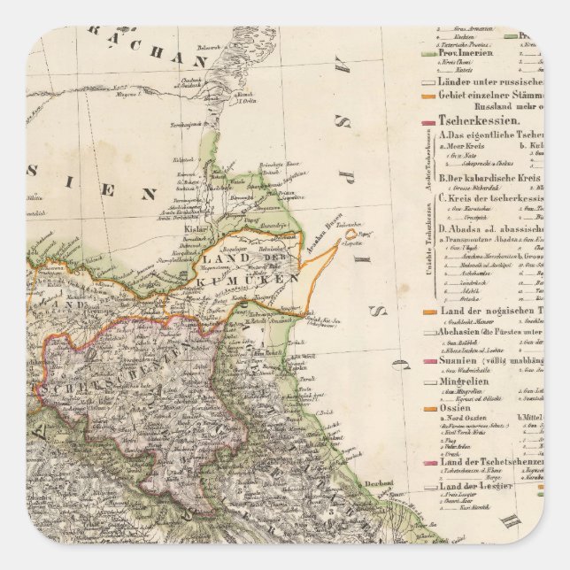 Georgia 7 square sticker (Front)