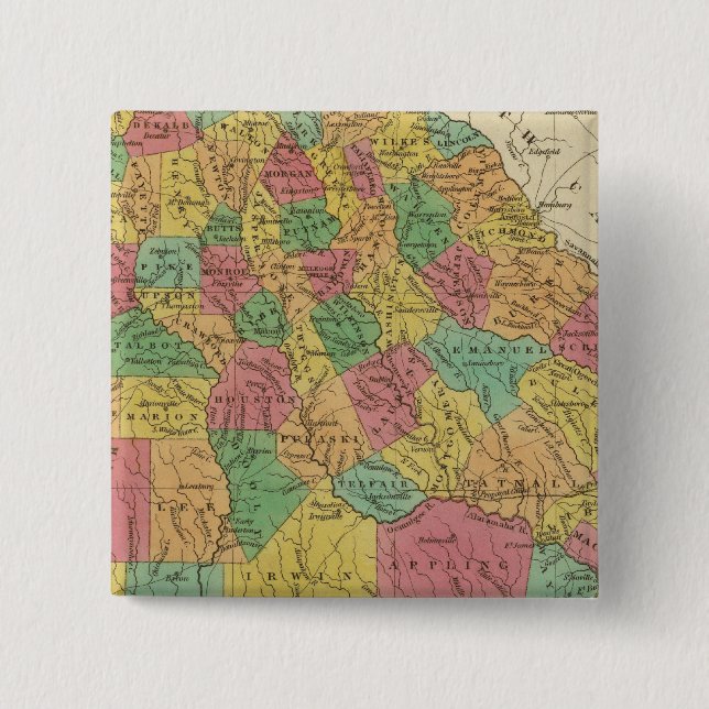 Georgia 9 15 cm square badge (Front)