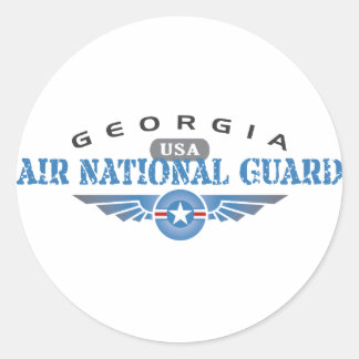 Georgia Air National Guard Classic Round Sticker