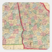 Georgia, Alabama Map by Mitchell