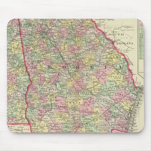 Georgia, Alabama Mouse Pad (Front)