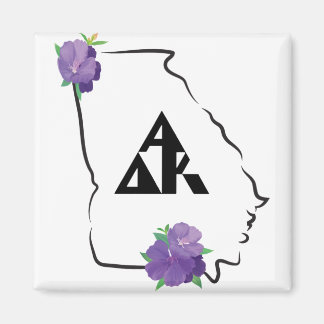 Georgia Alpha Delta Kappa black triangle logo Magnet