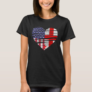 Georgia American Grown Heart USA Patriot Heritage T-Shirt